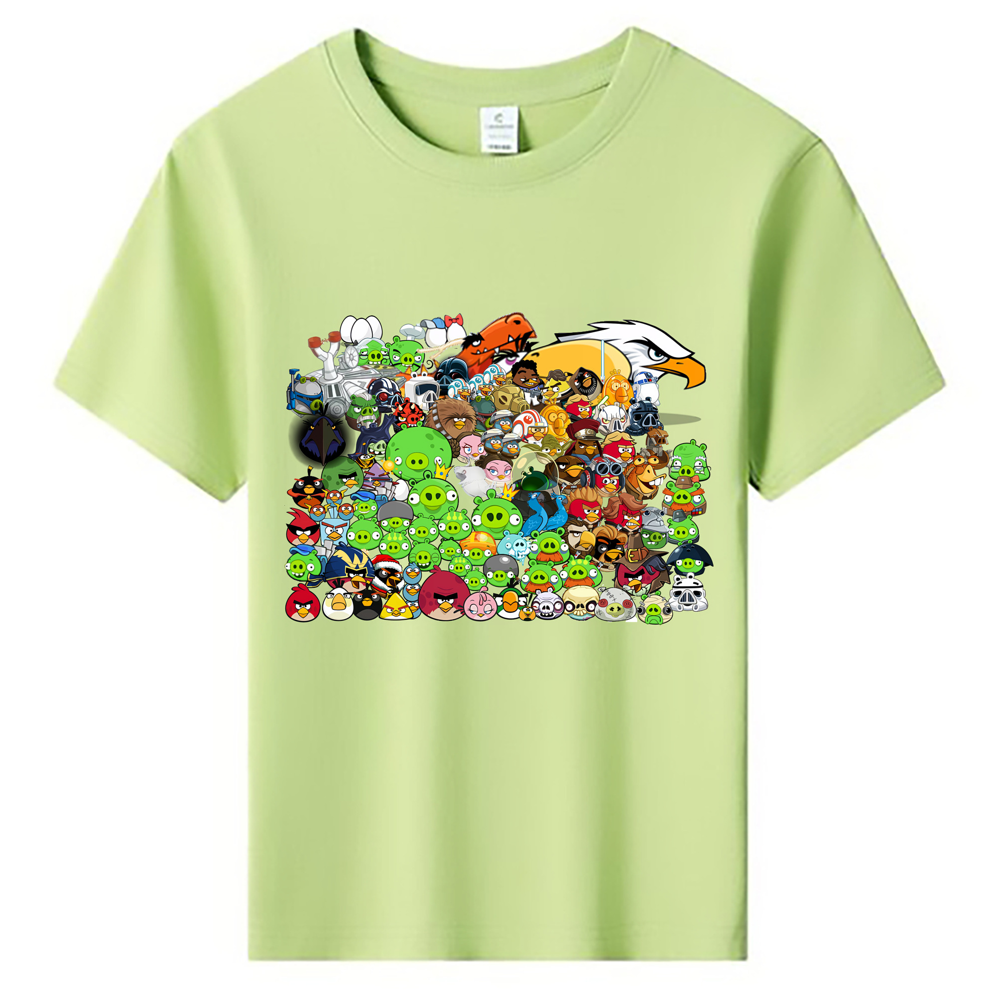 （画像用） Angry Birds アングリーバード 綿100％キッズTシャツ（フロントプリント）